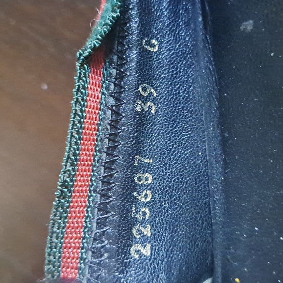 Authentic Gucci Black Leather Web Ballet Flats 39 - Picture 5 of 5